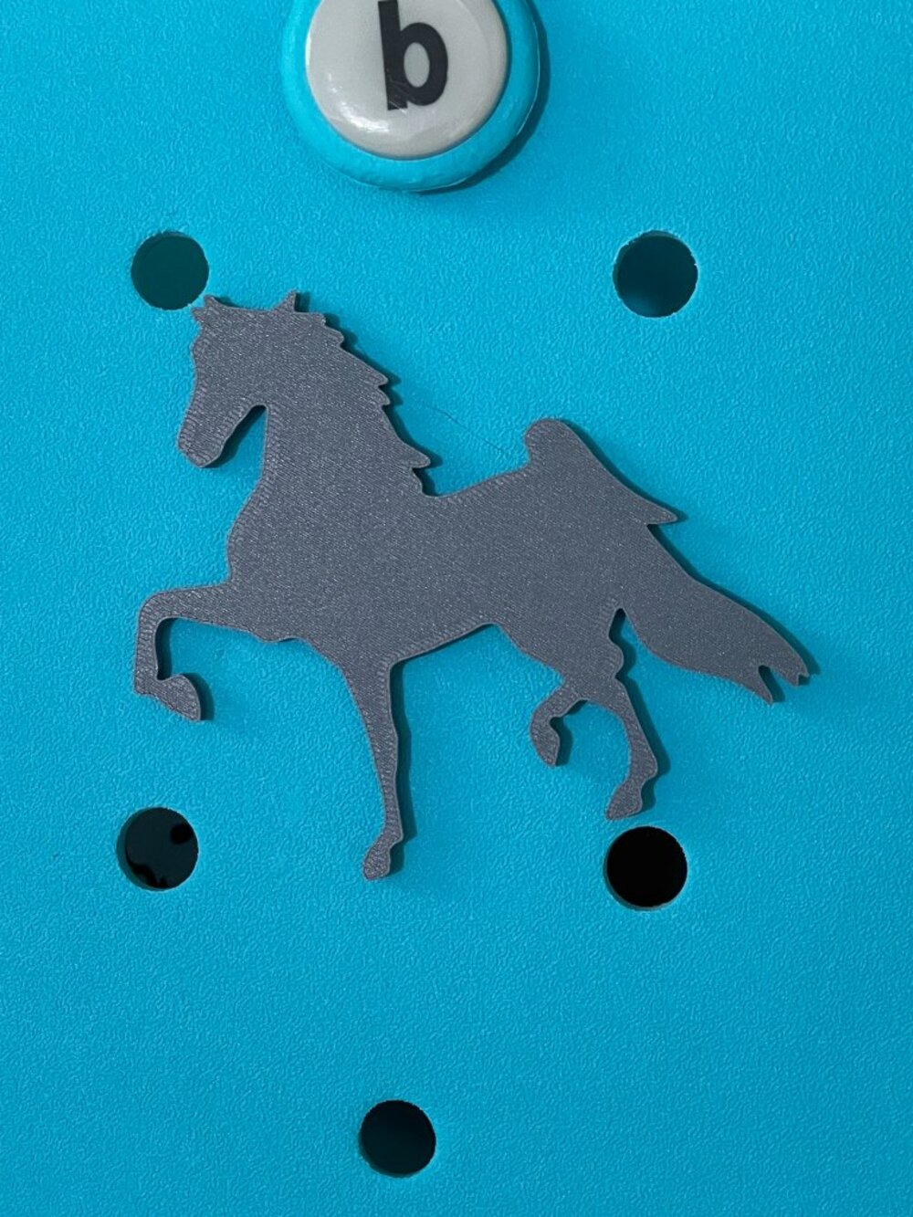 3D Printed Horse Themed Bogg Charm-Equestrian Bogg Charm